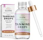 Gotas bronzeadoras GLEOW para rosto e corpo com camomila e chá verde