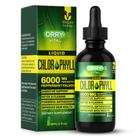 Gotas de clorofila líquida Orry's Vital 6000 mg com sabor de menta