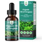 Gotas de óleo de orégano Natures Craft Organic 100% puro 60 ml (pacote com 2)