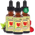 Gotas de vitamina D CHILDLIFE ESSENTIALS 500 UI (12,5 mg), 30 ml, pacote com 3