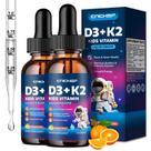 Gotas de Vitamina D3 K2 CNCHEF 2x60 ml Sabor Laranja para Crianças