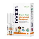 Gotas de vitamina D3 para bebês vivion 400UI Organic Vegan 120mL