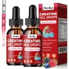Gotas líquidas de creatina HCL Hovika com L-carnitina 120 ml de frutas vermelhas mistas