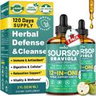 Gotas Líquidas HIIHONE 12 em 1 de Graviola 60 ml, 2 Unidades Gotas Líquidas HIIHONE 12 em 1 de Graviola 60 ml, 2 Unidades