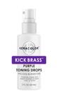 Gotas tonificantes roxas concentradas Keracolor 60mL para cabelos loiros