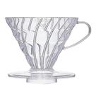 Gotejador de café Hario V60 de plástico tamanho 02 transparente para 1-4 xícaras Gotejador de café Hario V60 de plástico tamanho 02 transparente para 1-4 xícaras