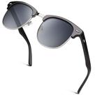 GQUEEN GQO6 Gafas de Sol Clásicas Polarizadas con Montura de Cuerno Protección UV400