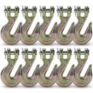 Grab Hook Htata Prep G70 Clevis para corrente de 10 mm, grau 70, pacote com 4