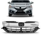 Grade Central Honda City 2016 2017 Friso Cromado