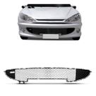 Grade Central Peugeot 206 2004 A 2010 Preto C/friso Cromado Grade Central Peugeot 206 2004 A 2010 Preto C/friso Cromado