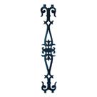 Grade de Ferro Fundido Flor de Liz Reta Varanda Sacada 80x14cm Preto Fundição Unicláudio Grade de Ferro Fundido Flor de Liz Reta Varanda Sacada 80x14cm Preto Fundição Unicláudio