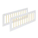 Grade de Proteção Dupla Wave Casatema MadeiraOriginals Branco/Marrom