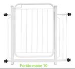 Grade De Proteção para Pet Cães Para Portas Portão de 82a92cm Regulagem de 10cm Maior Jadi