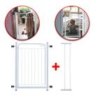 Grade de Segurança Proteção Portão Móvel Para Criança Bebê Cão com Extensor 10 cm Branca - Lcg Eletr Grade de Segurança Proteção Portão Móvel Para Criança Bebê Cão com Extensor 10 cm Branca - Lcg Eletr