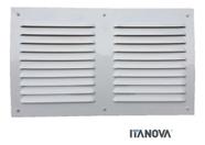 Grade De Ventilação Em Alumínio 42 X 25 Branca