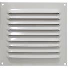 Grade de ventilação em alumínio branca quadrada 20 x 20 cm
