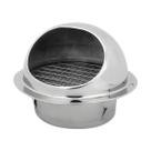 Grade de Ventilação Exaustor de Ar Cromado Para Blower 4 Pol