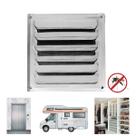 Grade de Ventilação Inox Polido 20cm x 20cm Anti Dengue Motorhome Closet Banheiro