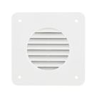 Grade de ventilação para caixa de bateria Valterra A10-3300 branca 11 x 11 cm