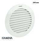 Grade De Ventilacao Plastica 200mm Redonda Branca Exaustor Grade De Ventilacao Plastica 200mm Redonda Branca Exaustor