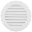Grade de Ventilação Plastica Redonda 100mm Branca Grade de Ventilação Plastica Redonda 100mm Branca