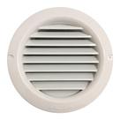 Grade de Ventilação Redonda Fixa com Colarinho 100mm