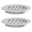 Grade De Ventilação Redonda Para Encaixe 13x13 Exaustores