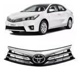Grade Dianteira Corolla Cromada 2015 2016 2017 Com Emblema - Cromado Grade Dianteira Corolla Cromada 2015 2016 2017 Com Emblema - Cromado