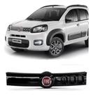 Grade Dianteira Fiat Uno 2015 2016 Black Piano + Emblema Grade Dianteira Fiat Uno 2015 2016 Black Piano + Emblema