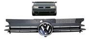 Grade Dianteira Golf 1999 2000 2001 2002 A 2007 Com Emblema Preto Com Emblema