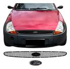 Grade Dianteira Parachoque Ford Ka 1997 1999 2000 2001 Preto Com Emblema