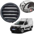 Grade Difusor Ar Lateral Painel Fiat Fiorino 2014 2015 2016 2017 2018 2019 2020 2021 Lado Esquerdo Cinza Escuro
