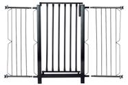 Grade e portão para cachorro bebê pet, vãos de 111cm a 115cm - Preto Grade e portão para cachorro bebê pet, vãos de 111cm a 115cm - Preto