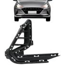 Grade Farol Milha Hb20 Hatch Sedan 2021 2022 Preta Sem Furo