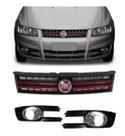 Grade Fiat Stilo Molduras Milhas 2007 08 09 10 2011 Vermelho