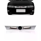 Grade Frontal Fiat Marea Brava 1997 Á 2004 Preta Com Interno Cromado