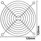 Grade Grelha Proteção Metálica Para Microventilador Fan Cooler 120x120 Storm