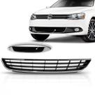 Grade Inferior Central Jetta 2011 A 2014 Com Friso Cromado