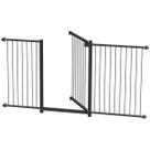 GRADE Kit Portão Pet Bebê 70cm 85/90/100/105/120/148cm Preto