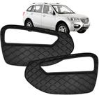 Grade Milha Parachoque Dianteiro Lifan X60 2013 14 15 16 Com Furo Par 2 peças