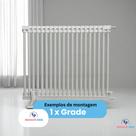 Grade Modular para Piscina e Jardim cuidado Infantil e Pet Alturas 60/80/100cm Segurança Externa