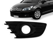 Grade Moldura Farol Milha C4 2008 2009 2010 2011 2012 ESQUERDO MOTORISTA RETOV PLASTICO PRETO