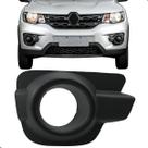 Grade Moldura Farol Milha Renault Kwid 2018 2019 2020 Com Furo Preta
