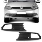 Grade Moldura Milha Gol G6 2012 2013 2014 2015 2016 Preta Com Furo