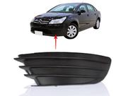 Grade Moldura Para Choque C4 2008 a 2013 Lado Esquerdo RETOV PLASTICO PRETO sem Furo
