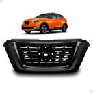 Grade nissan kicks 16/20 black piano com moldura black piano (completa)