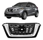 Grade Nissan Kicks 2017 2018 2019 2020 Com Friso Cromado Preto/cromado Brilhante