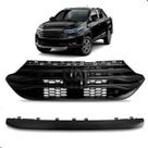 Grade para pickup nova strada 2020 a 2025 com friso sup preto