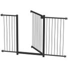 Grade portão pet bebê divisor ambiente 70 cm 85 cm 110 cm até 128 cm preto