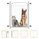 Grade Portão Proteção 134cm Portas Corredor Escadas Bebe Cachorro Com 2 Extensor 30cm Itagold